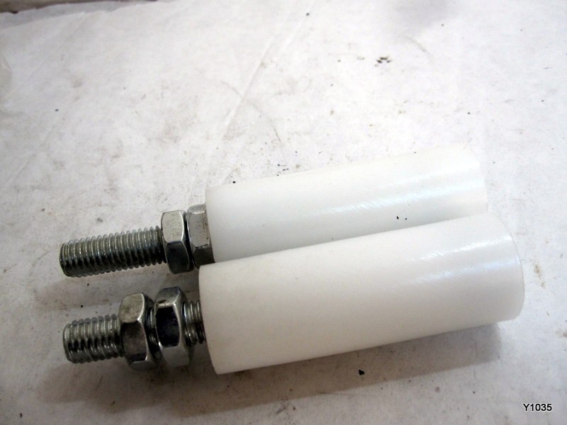 2Pcs Slide Gate Guide Roller, 3" Nylon Rollers Gate Support Assembly