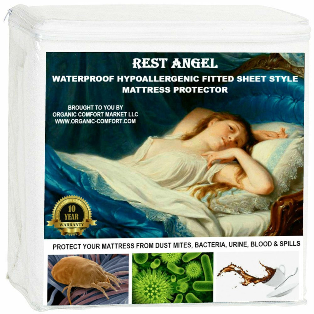Mattress Protector for Bedwetters, Fitted Sheet Style, 100% Waterproof, Soft