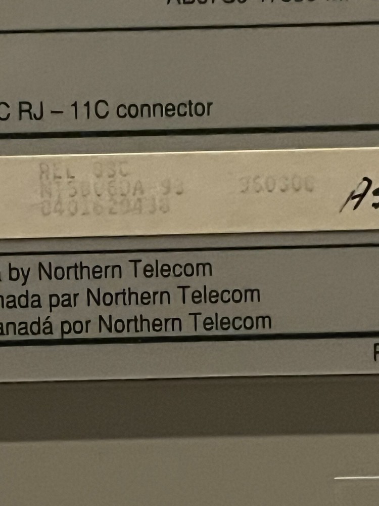 NORTEL STARTALK MINI VOICEMAIL NT5B06DA-93 Without POWER SUPPLY NT5B0DA