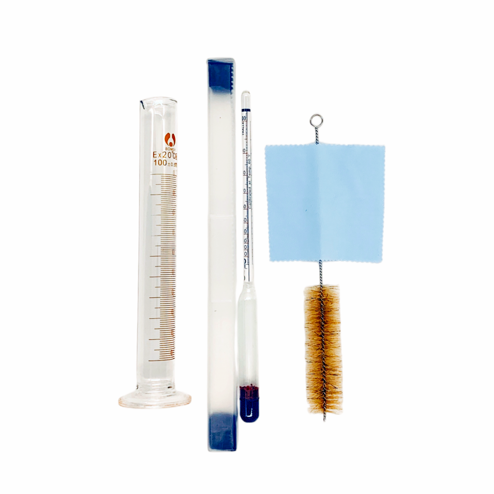 Alcohol Hydrometer 0-100% ABV Proof Tralle 0-200 For Whisky Moonshine Test Jar