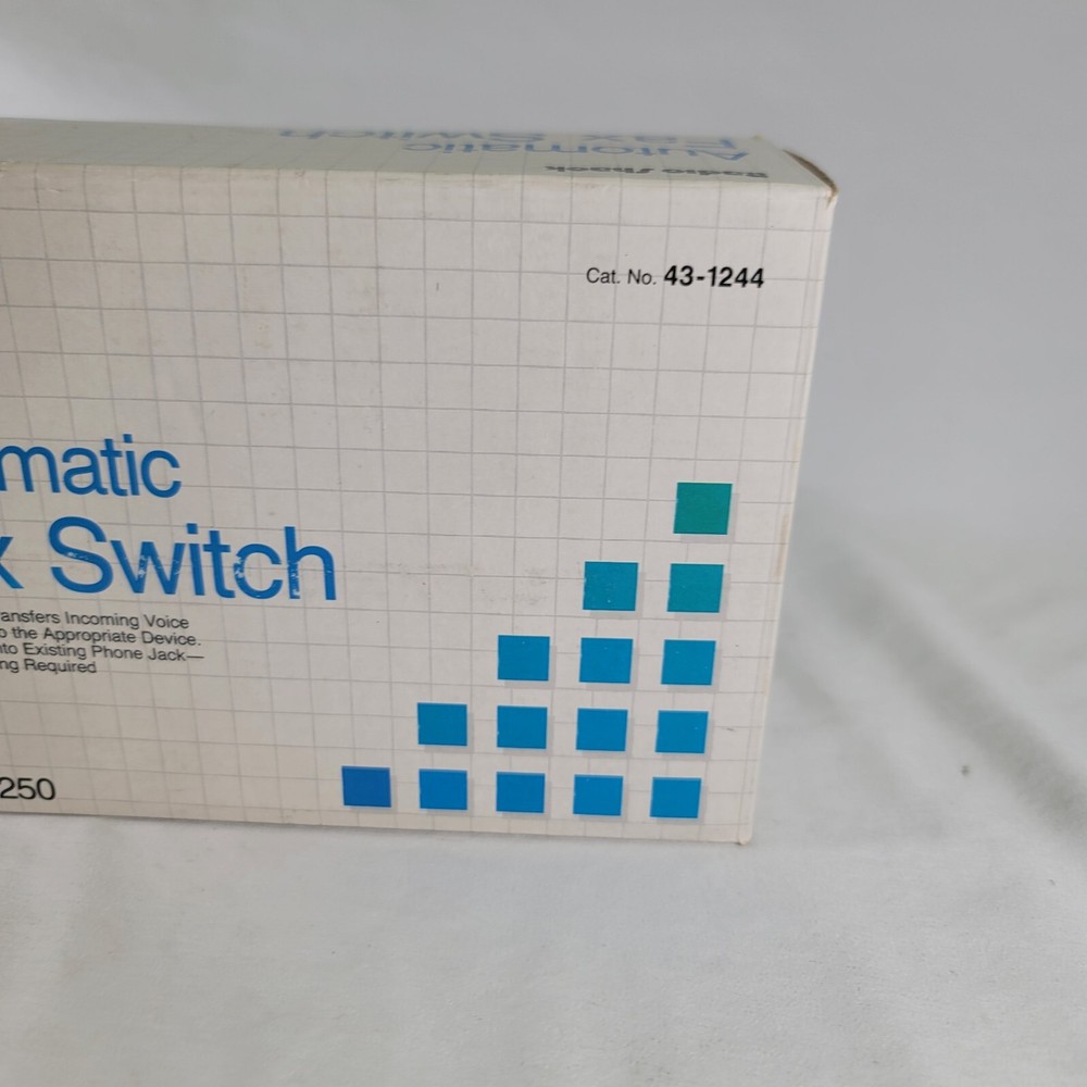 Radio Shack Automatic Fax Switch 43-1244