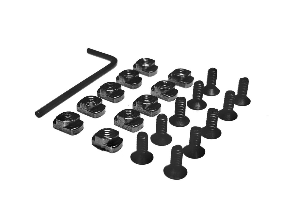 10 Pack M-LOK Screw and Nut Replacement Set for Rail Sections with Wrench