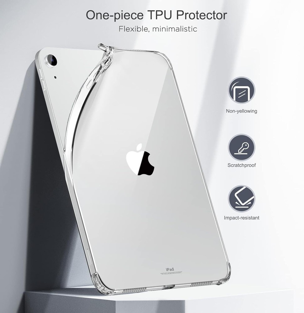 Tablet Car Headrest Mount Holder With Extension Arm For Apple iPad / Clear Case