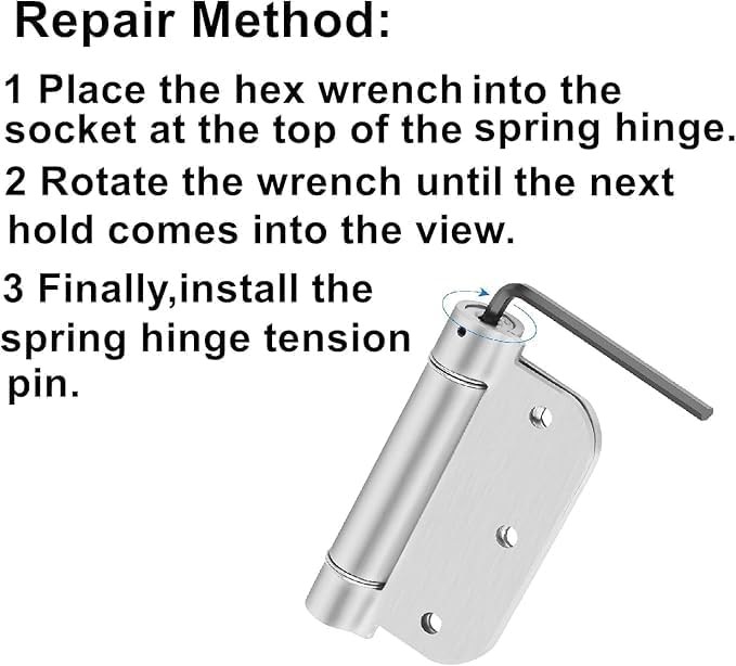 Spring Hinge Tension Pin Replacement Kit.41pcs Stainless Steel Shelf Silver