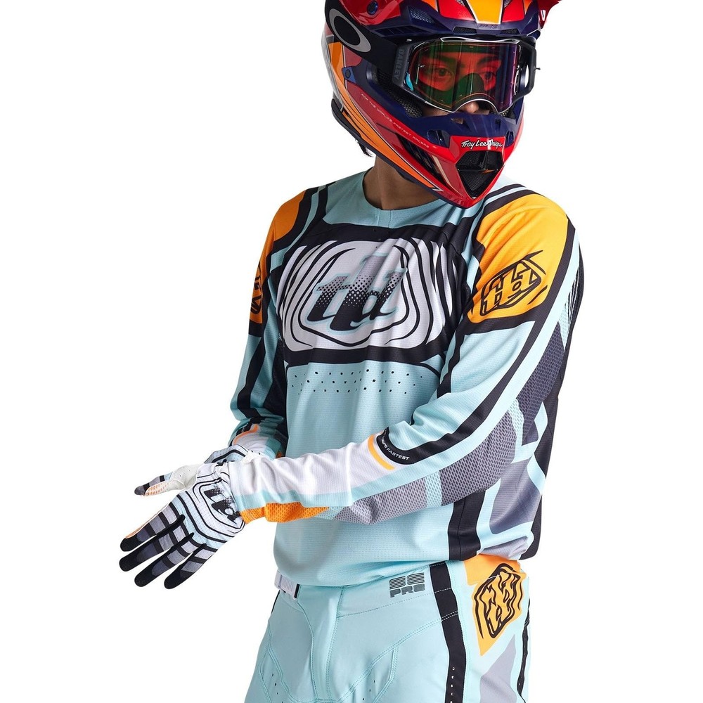 SE PRO JERSEY ; WAVEZ - BLEACHED AQUA (2X)