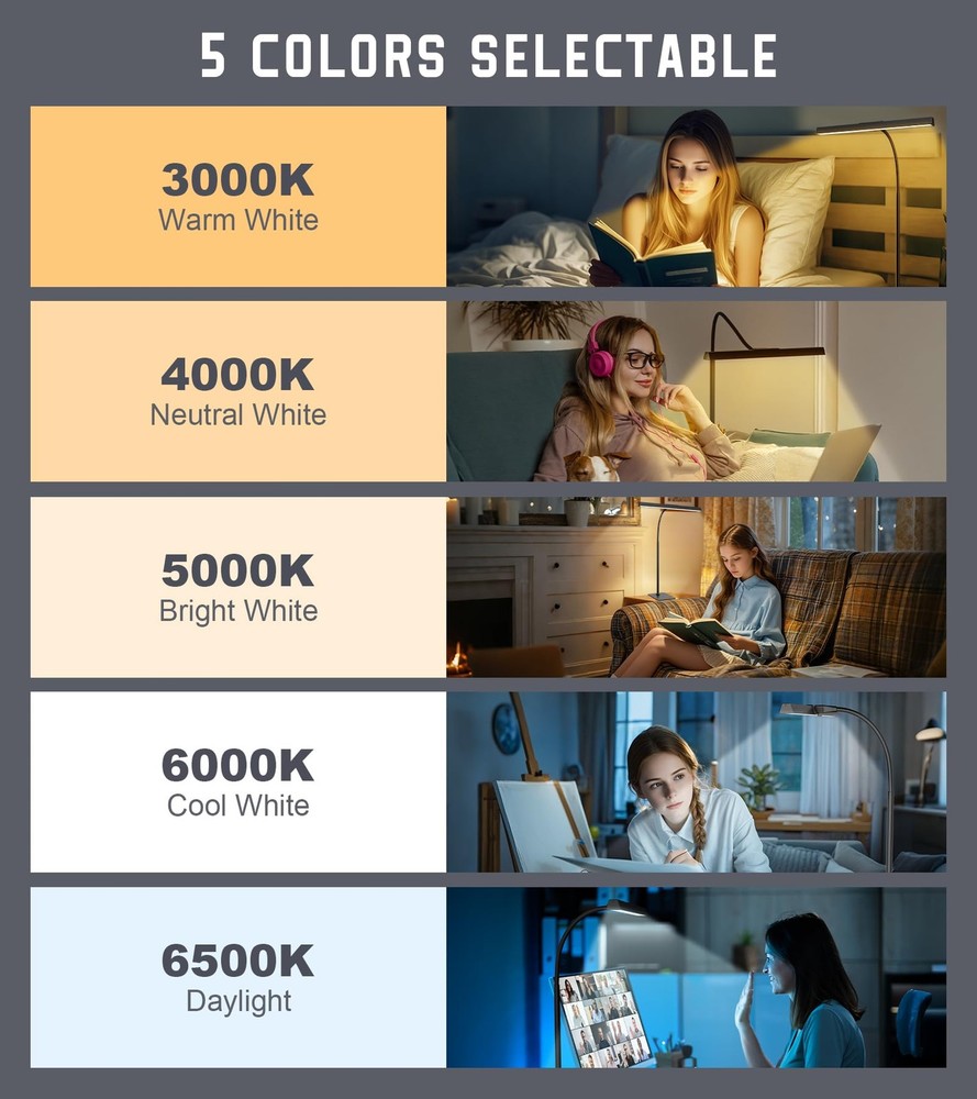 Desk Lamp for Home Office with Base