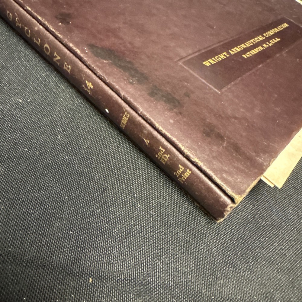 Wright Cyclone 14 Aircraft Engine Instruction Book Diagrams 1940