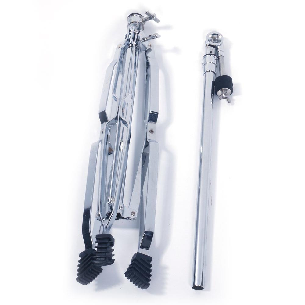 Glarry 4 Pack Straight Cymbal Stand Drum Hardware Percussion Mount Holder Gear