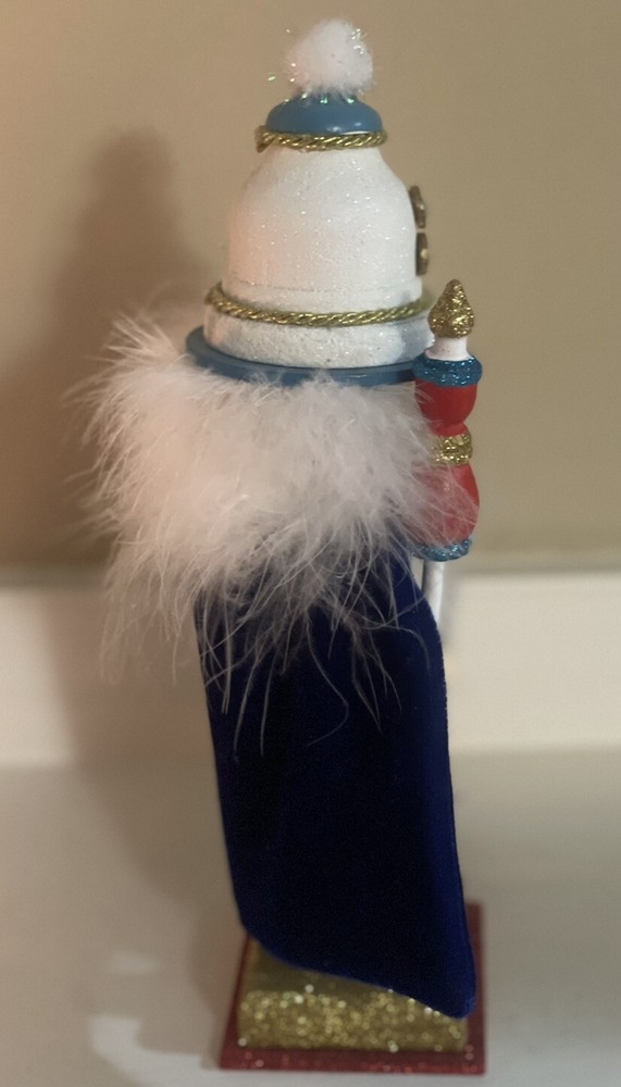 Kurt Adler Hollywood Nutcracker - Red & Teal Soldier Blue Cape Nutcracker