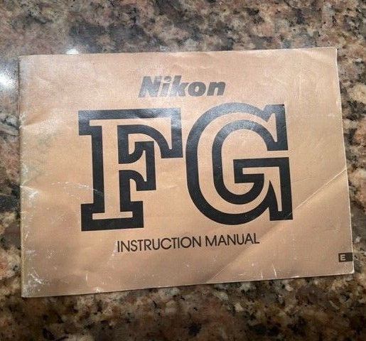 Nikon FG Camera Instruction Manual