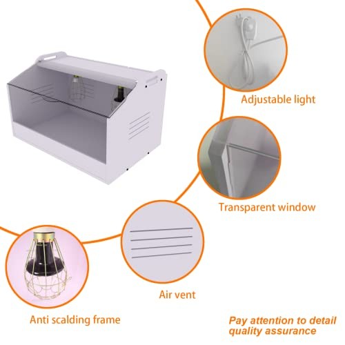 Brooder Box for Chicks ，Chick Brooder Heat up to 25 Chicks with 23" X 16" X 16"