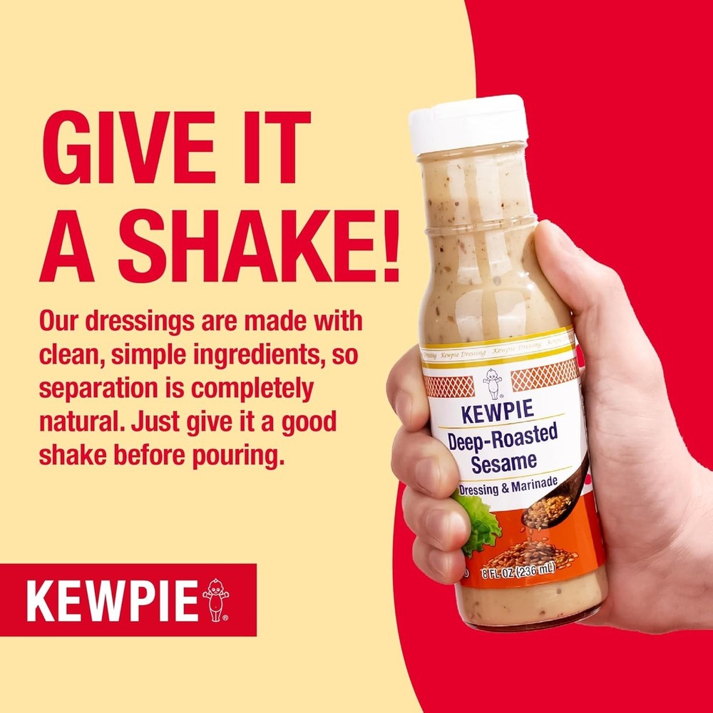 Kewpie Deep Roasted Sesame Dressing - 64 Fl Oz, Non-GMO & Versatile Marinade