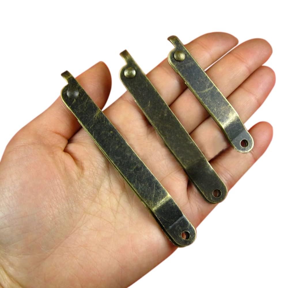 Dophee 2Pcs Antique Bronze Rotatable Folding Lid Small,