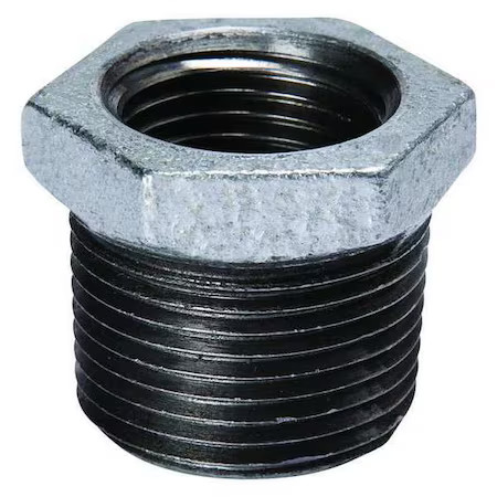 3" Mnpt X 1-1/2" Fnpt Galvanized Hex Bushing, 2Wj82