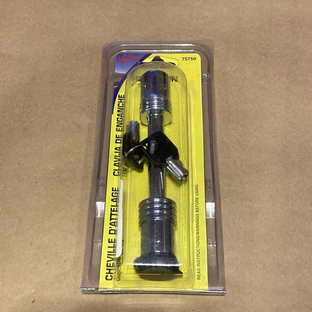 Valley Chrome 1/2" Diameter Locking Hitch Pin Lock for 2" receivers  # 75750
