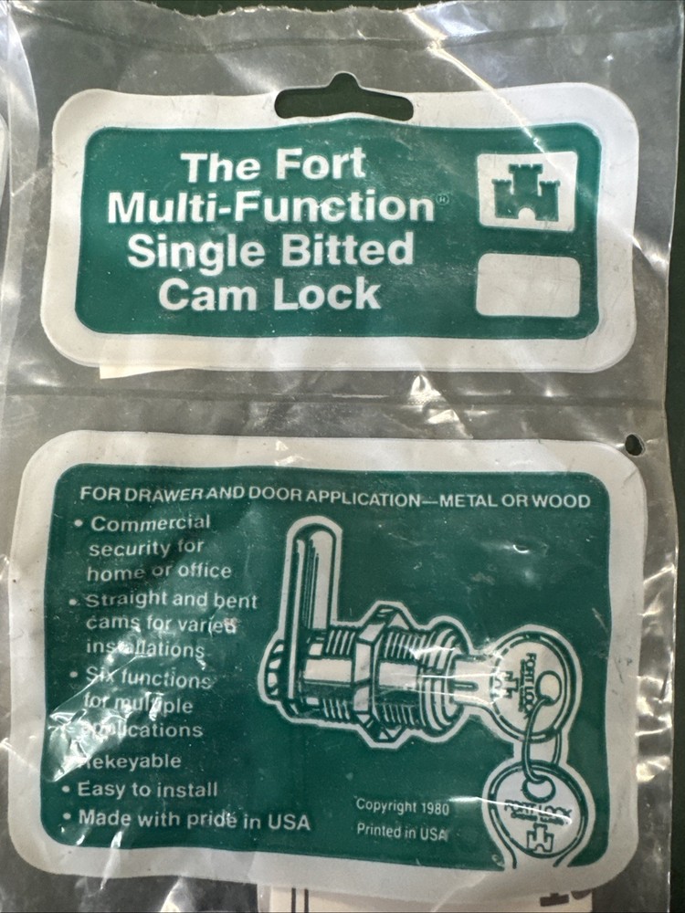 Lot Of 2 The Fort Multi-Function Single Bitted Cam Lock MFW23058