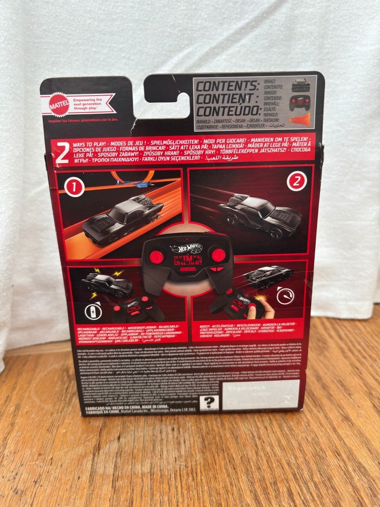 BATMAN THE BATMOBILE REMOTE CONTROL MATTEL DC SEALED NEW