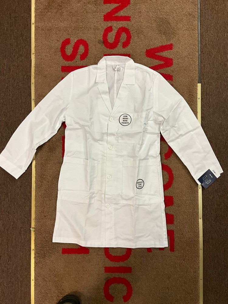 Mens Meta 1963-011-38 White Lab Coat