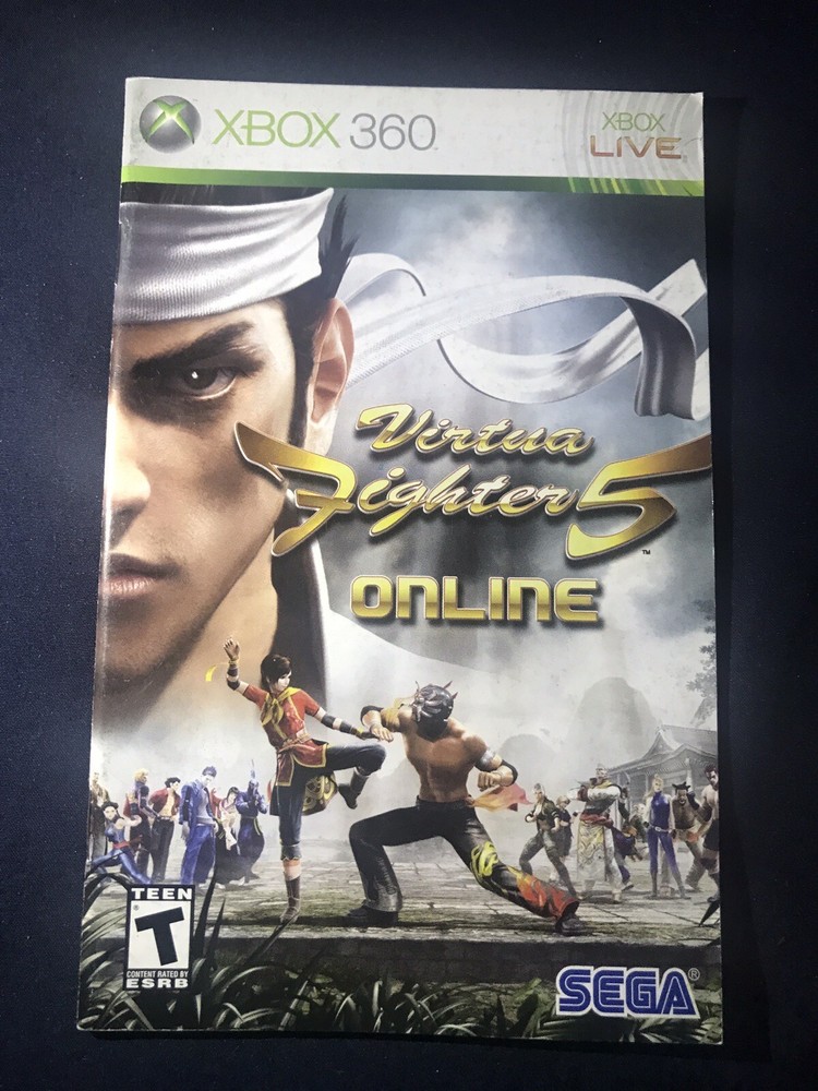 Virtua Fighter 5: Online (Microsoft Xbox 360, 2007) AUTHENTIC MANUAL ONLY 🤩