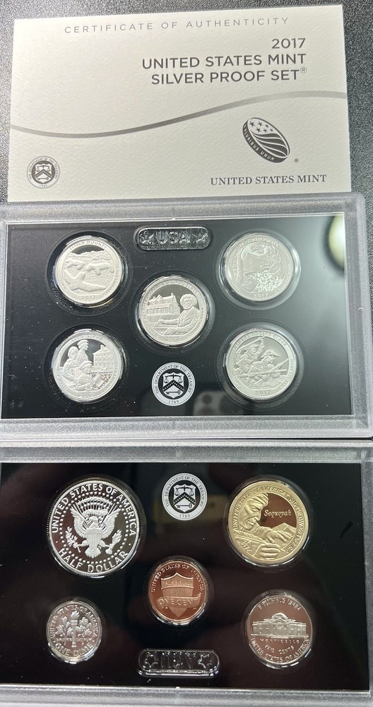 2017 S Silver Proof Set 10 Coin 90% Silver OGP COA US Mint