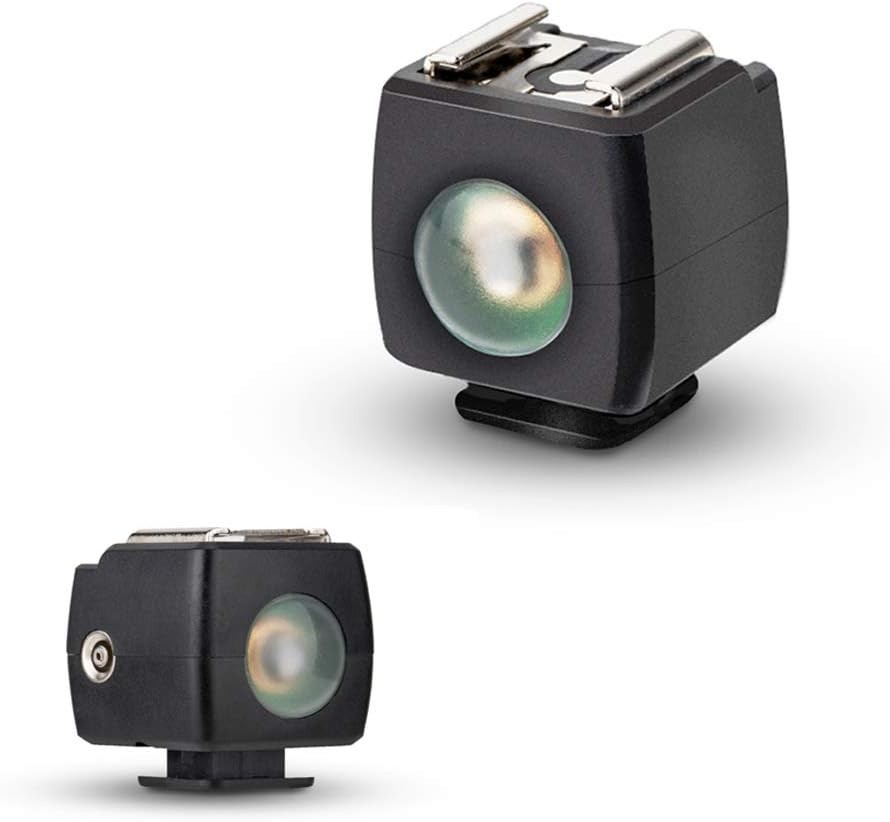 Optical Flash Slave Trigger Hot Shoe Sync Adapter with PC Socket,Optical Sensor