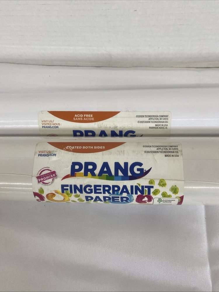 Prang Art Easel Roll & Finger Paint Paper Roll - 2 Rolls