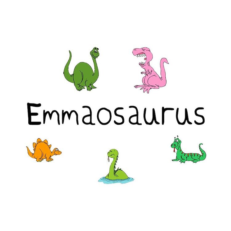 CafePress Emmaosaurus 10" Wall Clock (194515579)
