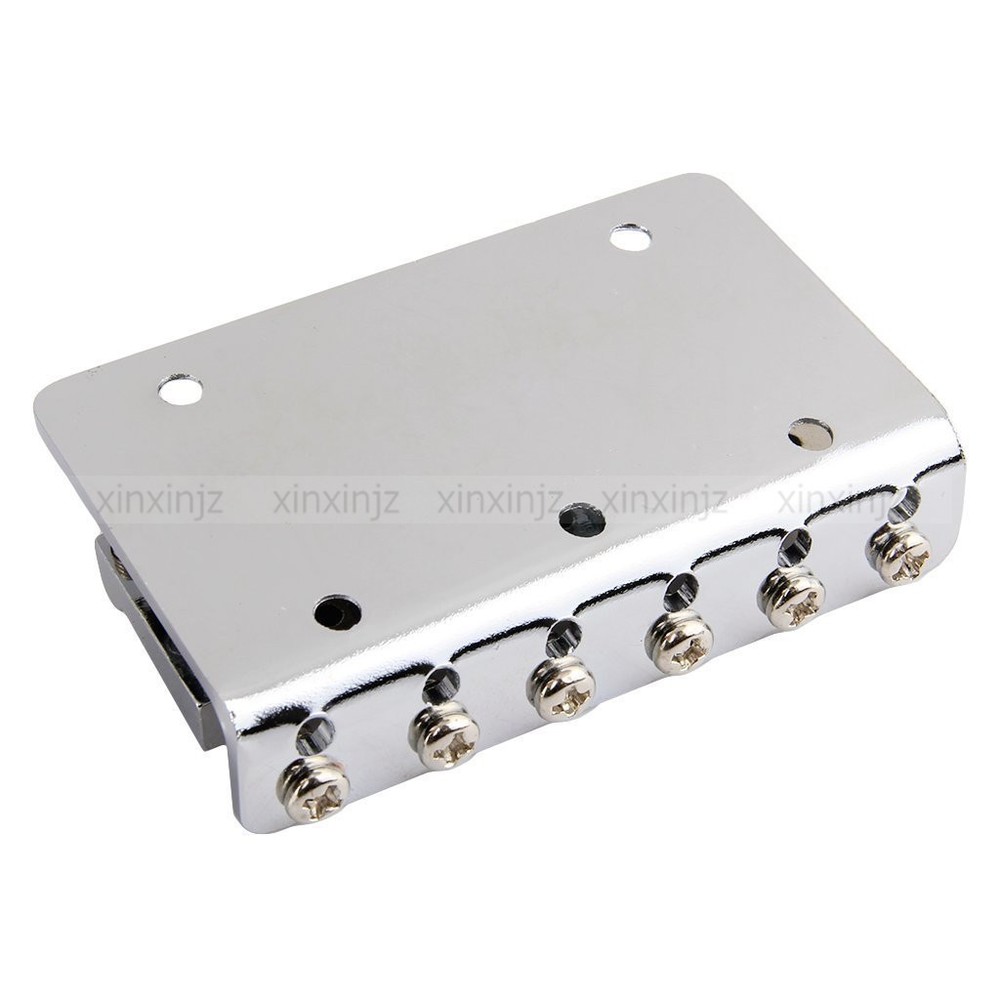 65mm 6 Saddle Hardtail Guitar Bridge Top Load Fixed Bridge