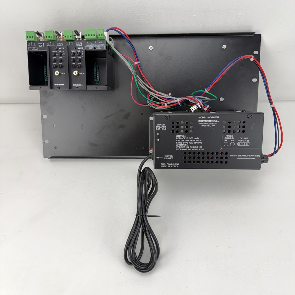Bogen MC2626B MAX1R Bogen 2000 Multicom Intercom Power Supply Assembly