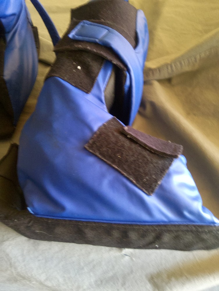 Blue and Black foot /heel protectors- Pair