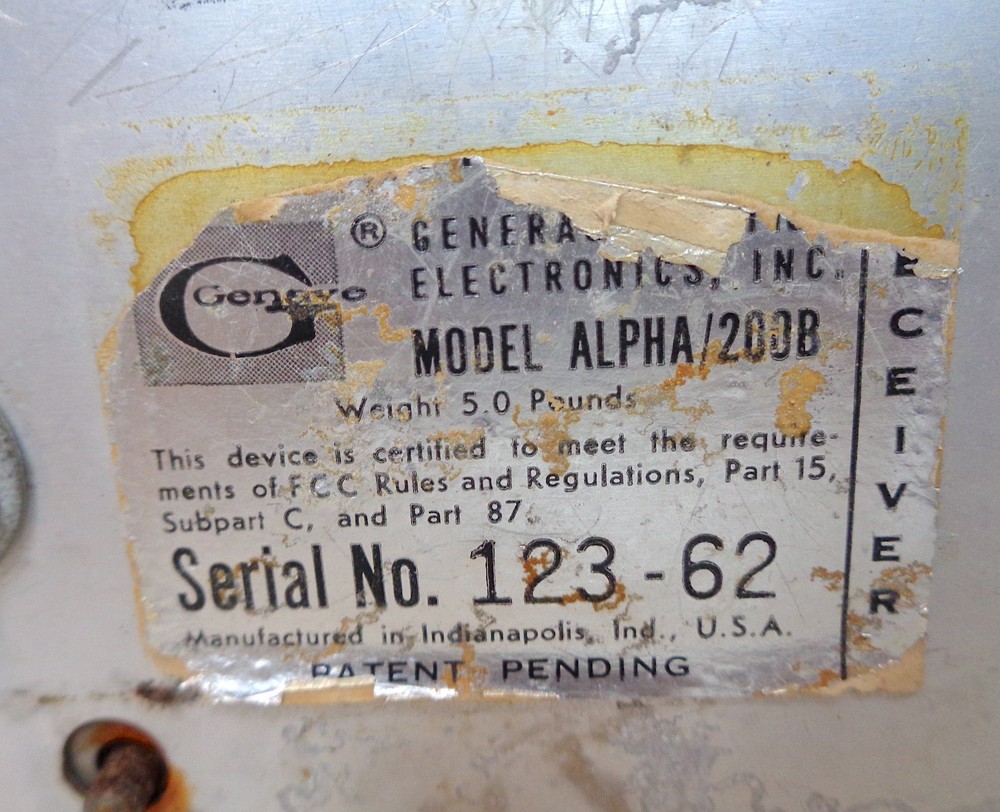 Genave Alpha/200B Nav/Com Radio Receiver