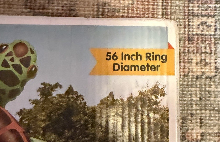 Member's Mark Oversized Turtle Pool Float, Mesh Seating, 56" Diameter