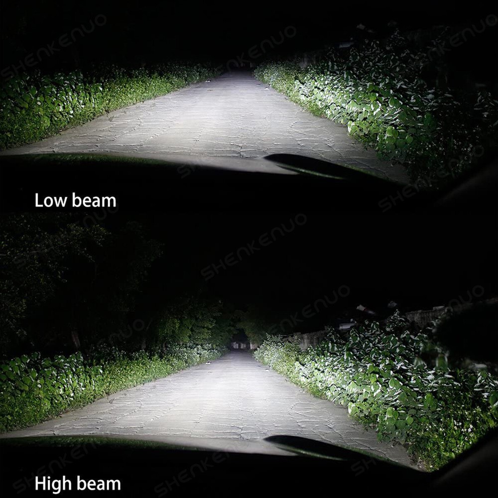 9005 H11 LED Headlight KIT Combo Bulbs 10000K High&Low Beam Super Bright White