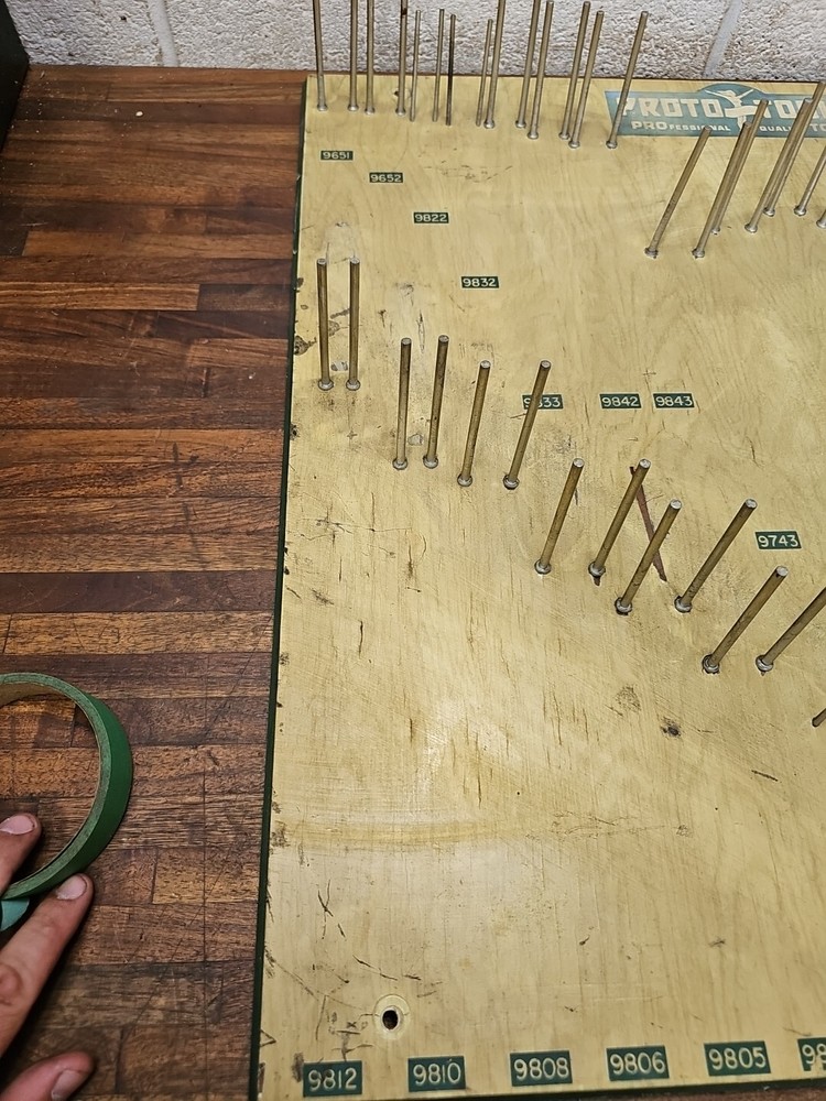 #10- Vintage PROTO Tool Board WRENCHES SIGN