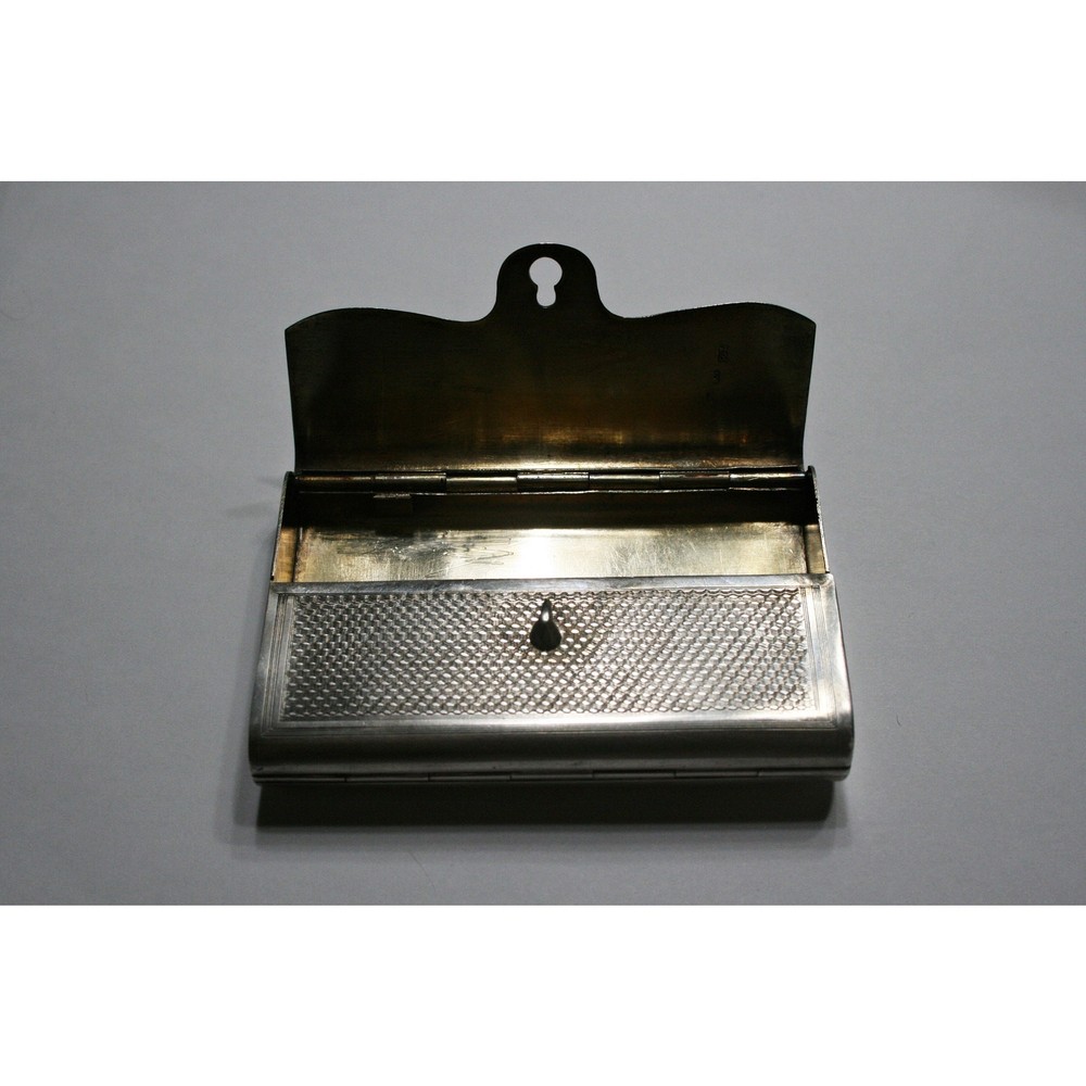 c1857 Imperial Russian 84 Silver Double Hinged Cigarette Case