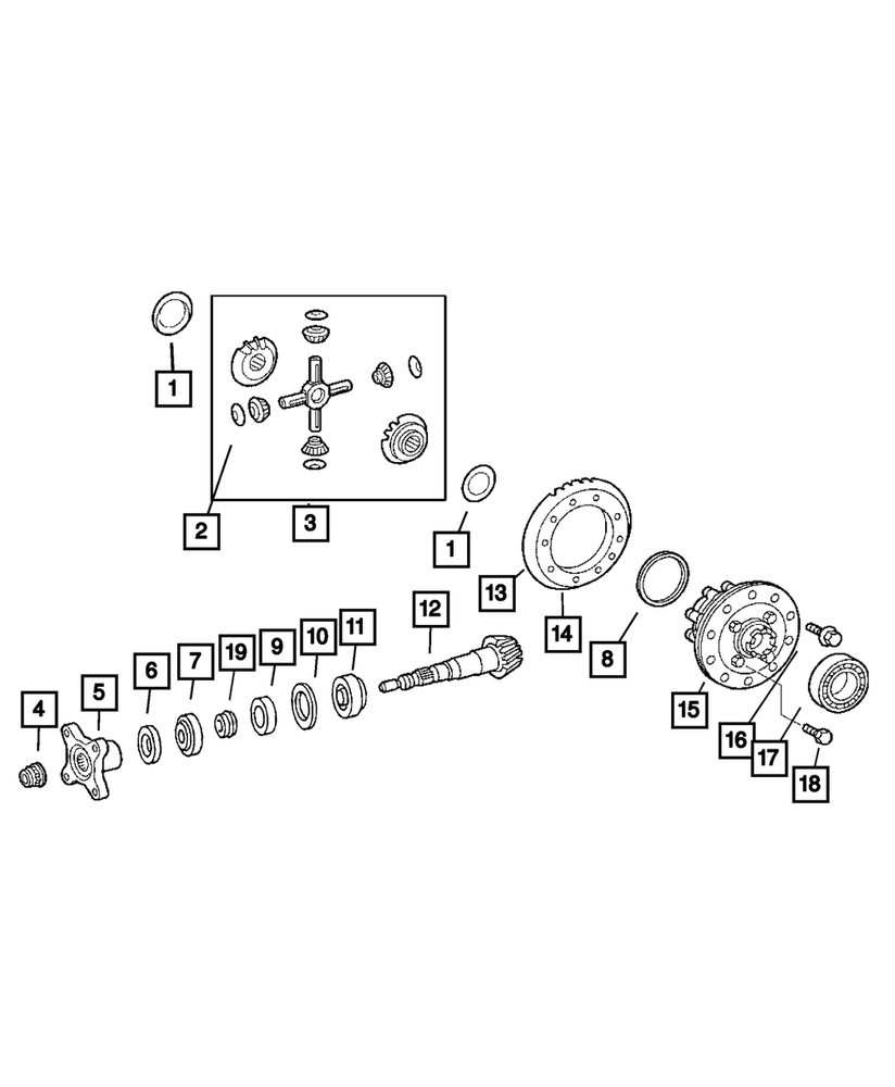 Genuine Mopar Bearing Front 5136772AA