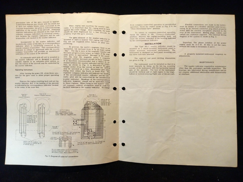 GE General Electric Master Indicator Type KD-1 Installation Instructions