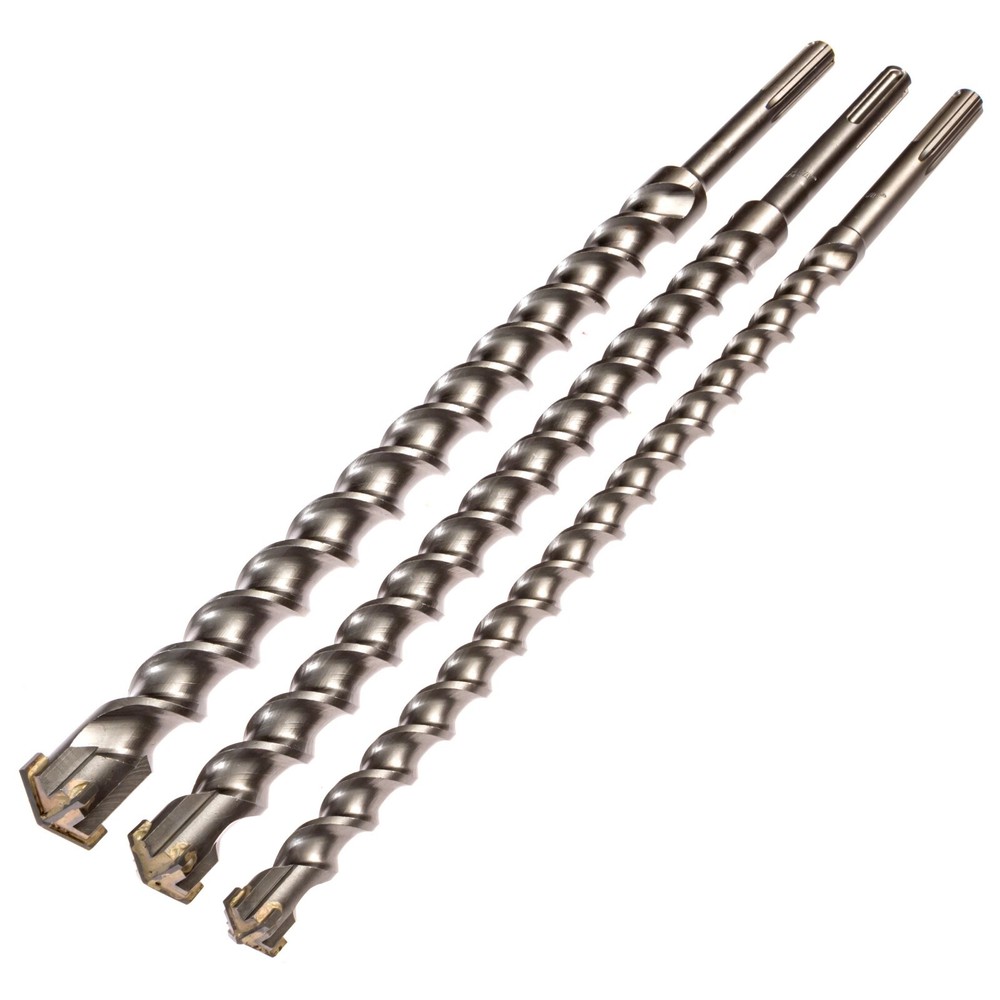 CARBIDE TIPPED BIT 3 Piece Masonry Drill Bit Set, SDS Max