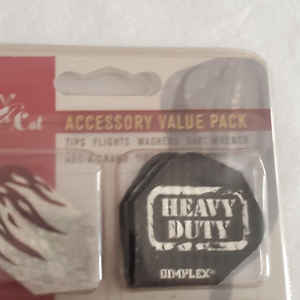 Fat Cat Soft Tip Dart Accessory Value Pack Tips Flights Washers Sealed Pkg Issue