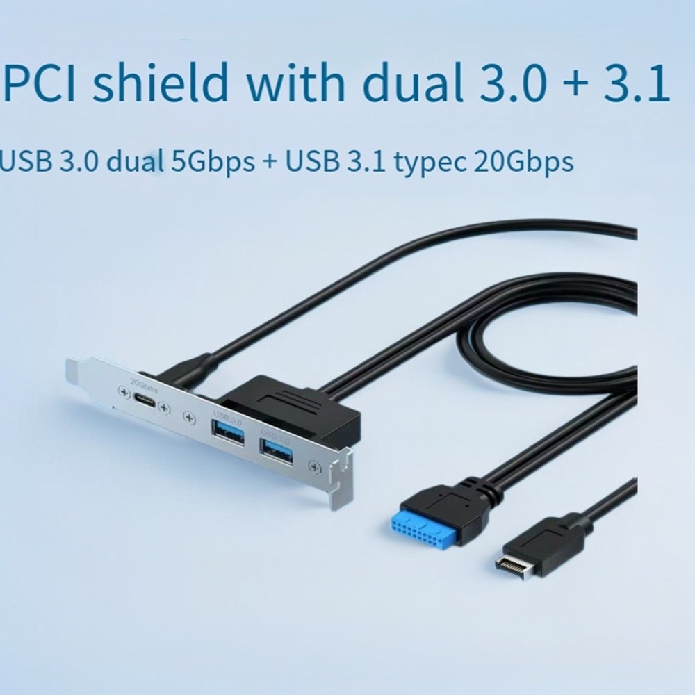 20Gbps USB3.2 Gen2x2 Front Panel Adapter, USB-C and USB to USB3.2 Type-E1106
