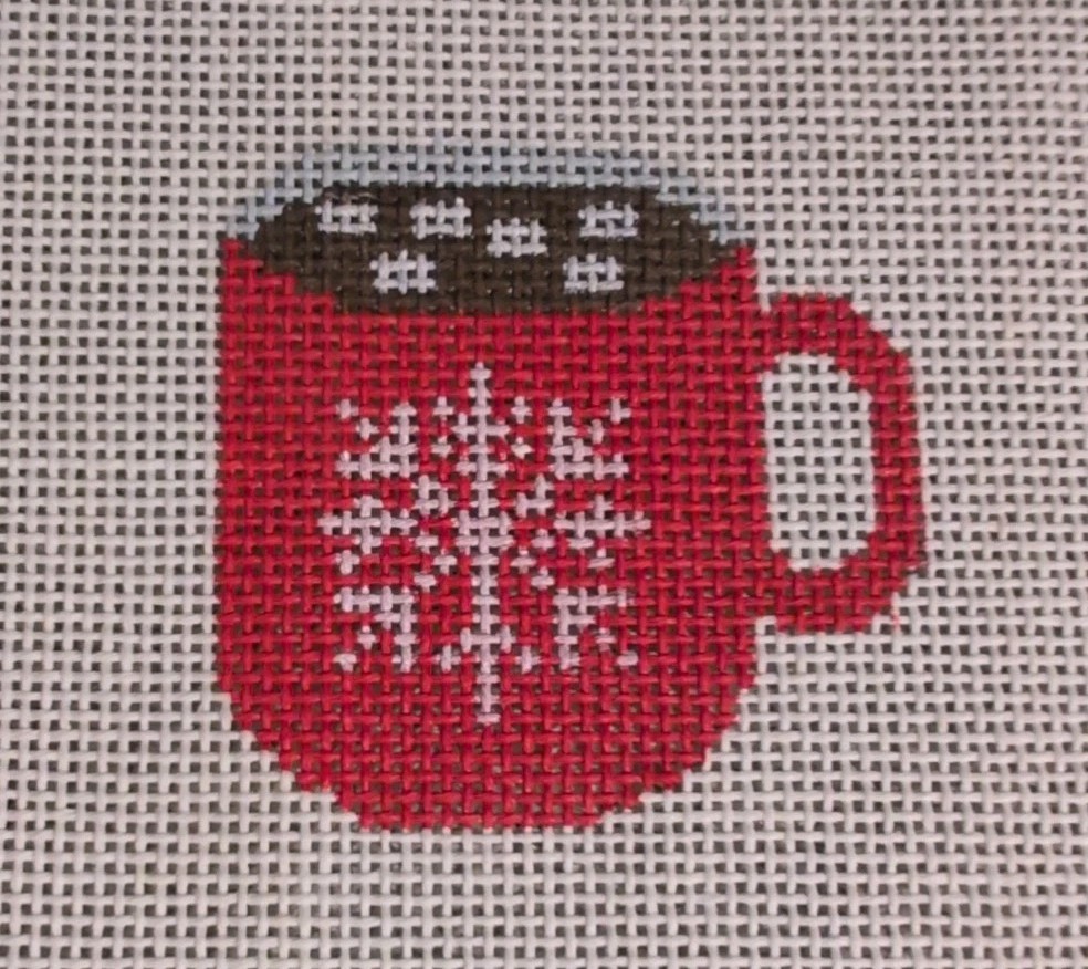 Mug Of Cocoa Needlepoint Canvas 5"x5"