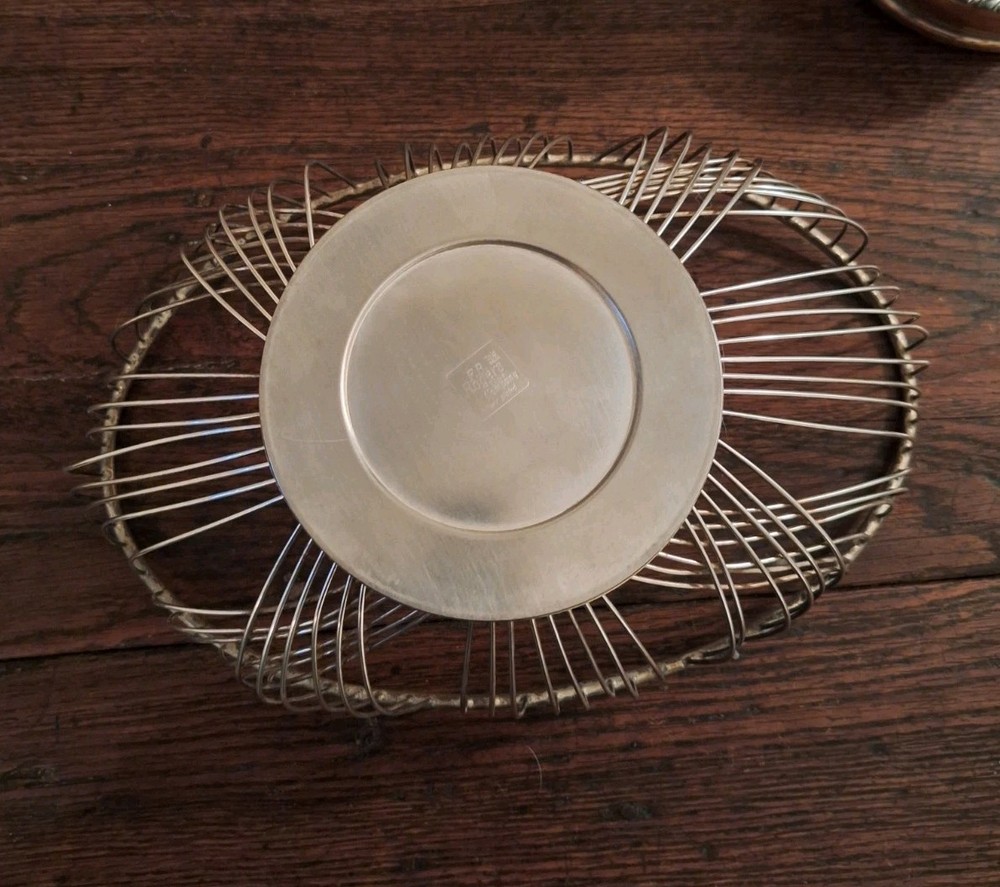 Retro Silver Plated Fruit/Bread Basket by FB Rogers Silver Co