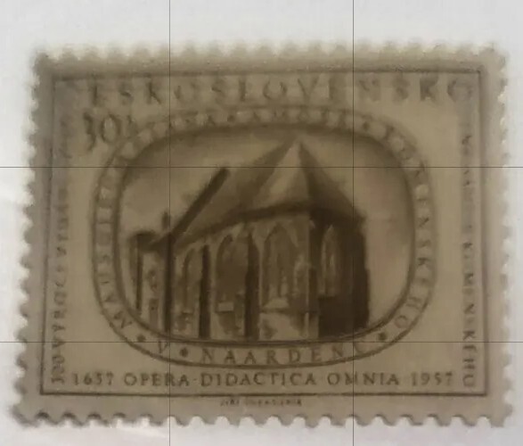 LOST STATE ** 1951 Czechoslovakia stamp Opera Didactica Omnia
