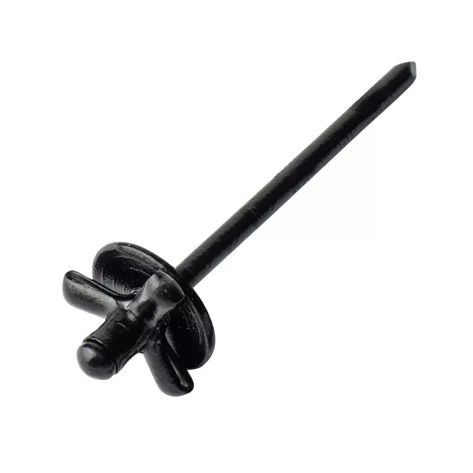 50pcs 3/16" x 1" Large Head Tri-Fold Exploding Aluminum Pop Rivets (Black)