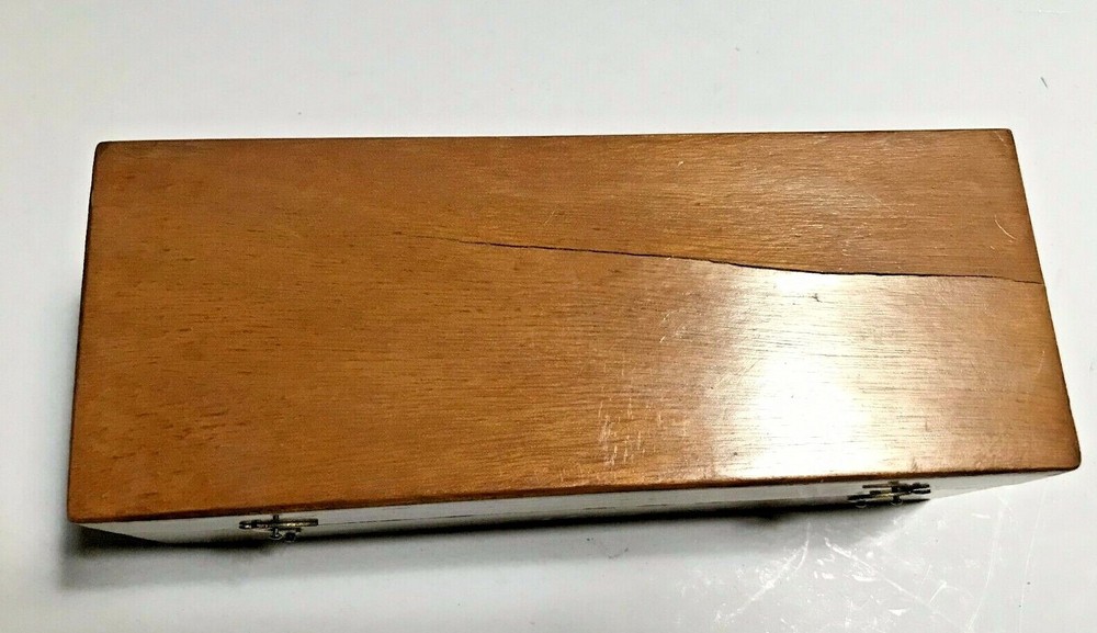 Antique Brass Pocket Microscope In Original Box