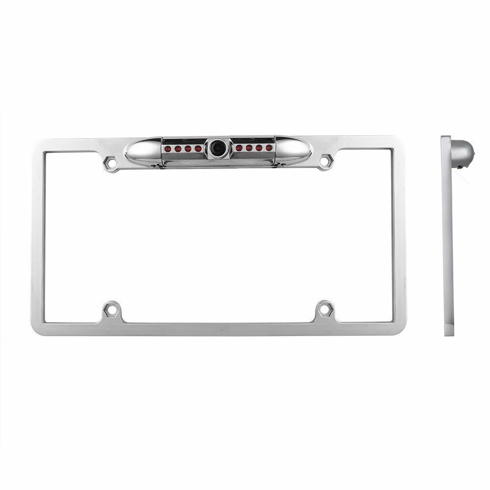 Absolute CAM2100S Chrome License Plate Frame Front Camera Night Vision Car Front