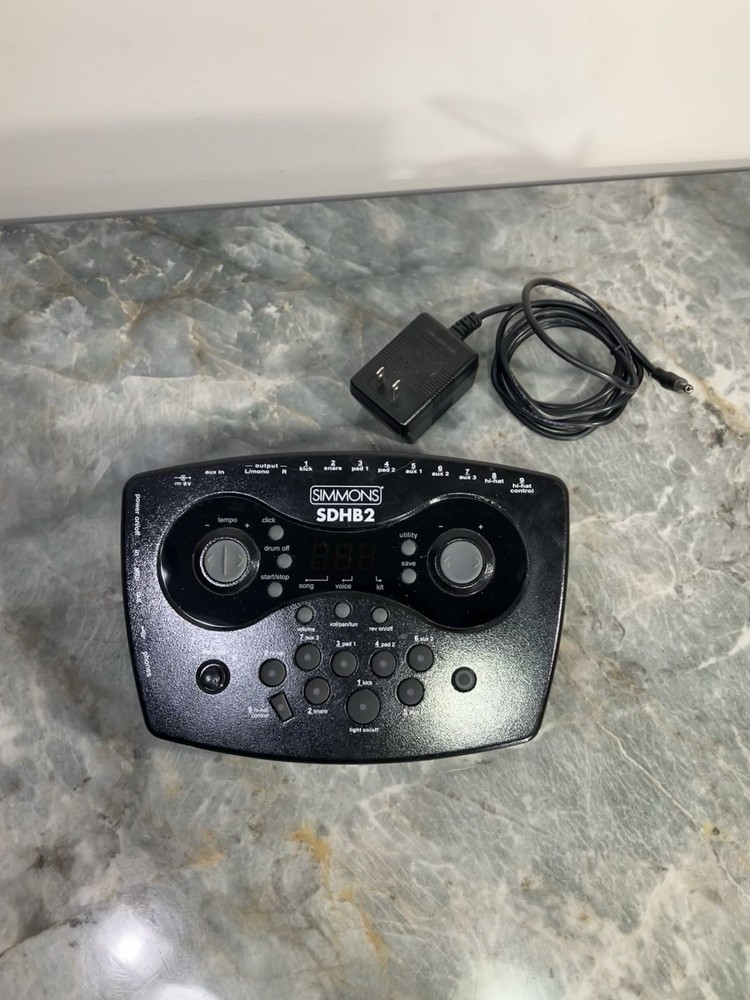 Simmons SDHB2 Drum Module W/ Power Supply TESTED