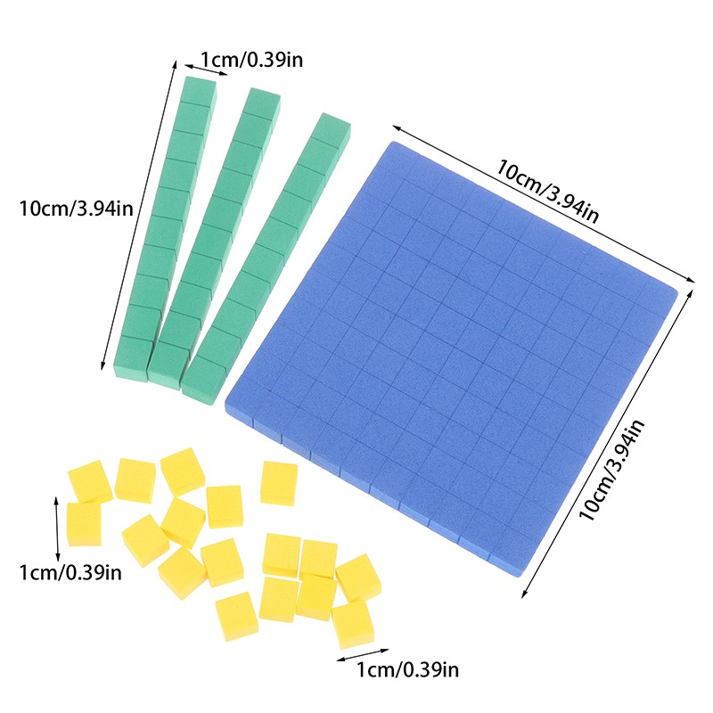 Base Ten Blocks 130Pcs For Math Place Value Blocks Base 10 Math Manipulatives