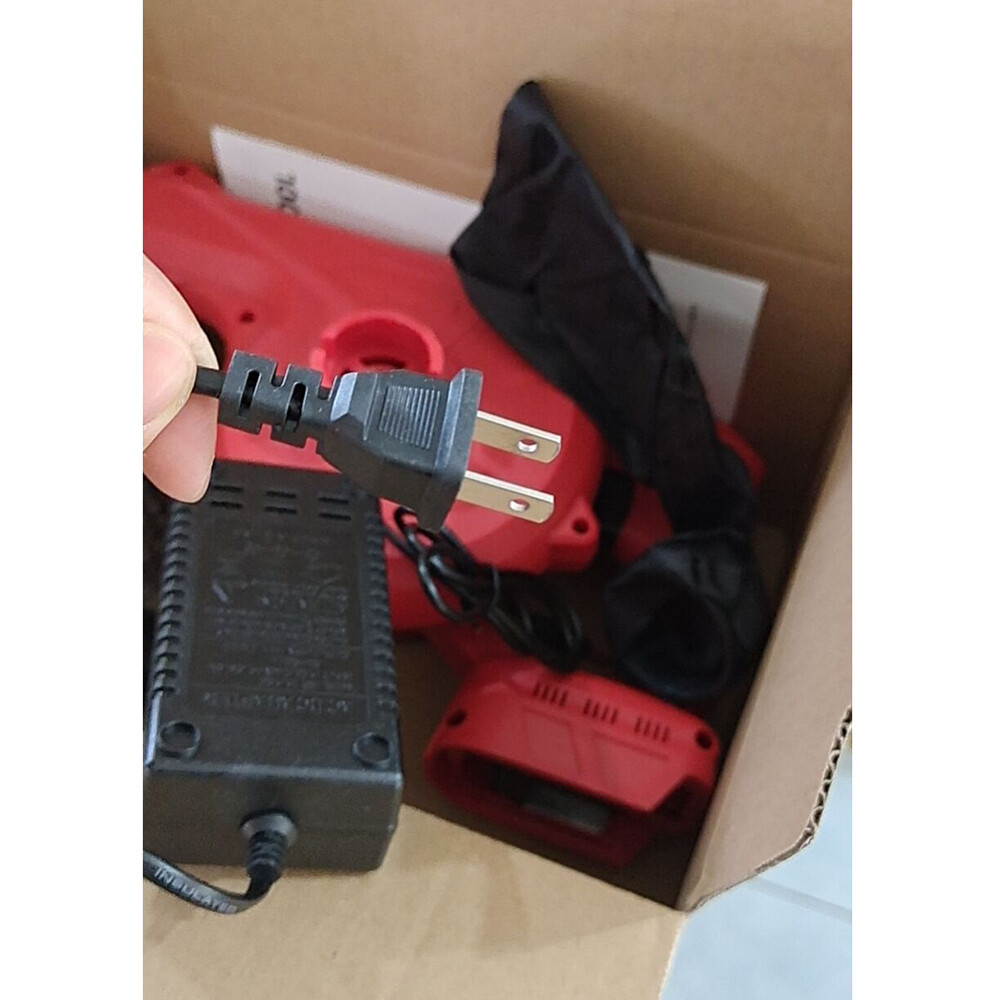 Small Handheld Air Workshop Blow Dust Cordless Leaf Blower W/ Battery & Charger