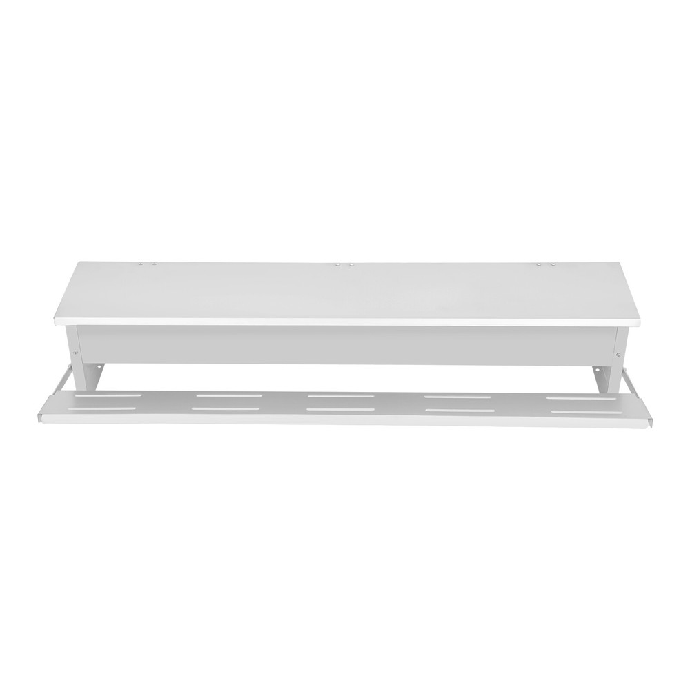 Automatic Chicken Feeder Galvanized Sheet Poultry Feed Protector 22lbs Capacity